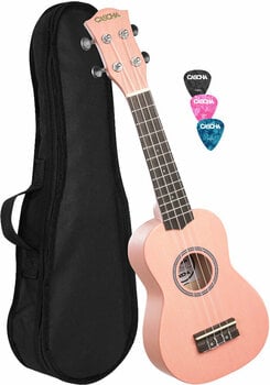Sopránové ukulele Cascha HH 3968 Sopránové ukulele Pink - 1