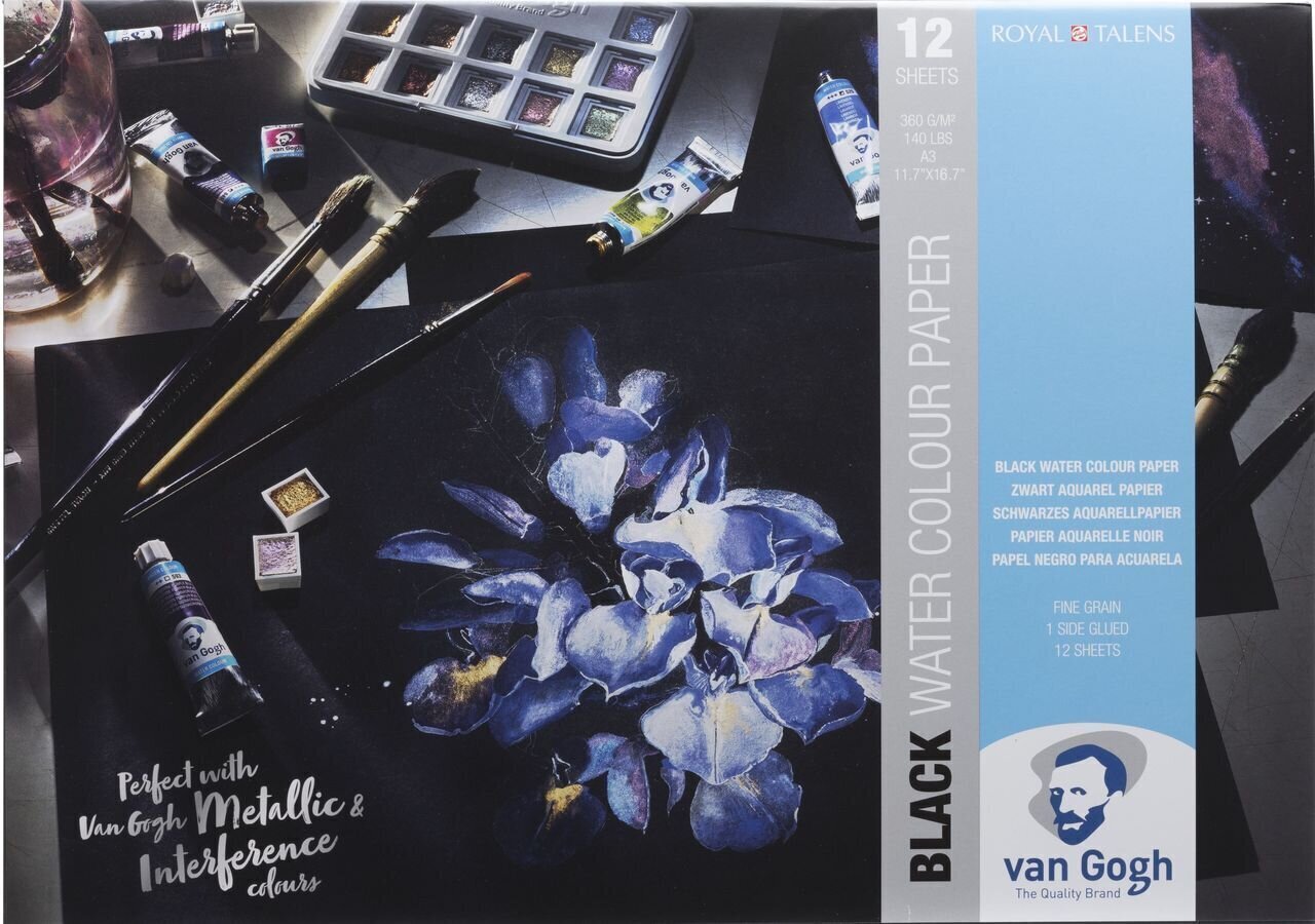 Livro de desenho Van Gogh Water Colour Paper A3 360 g