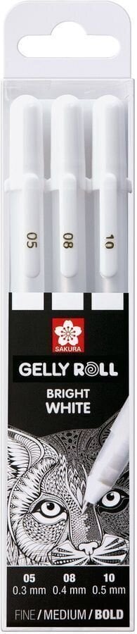 Markeerstift Sakura Gelly Roll Gelly Pens White 3 stuks