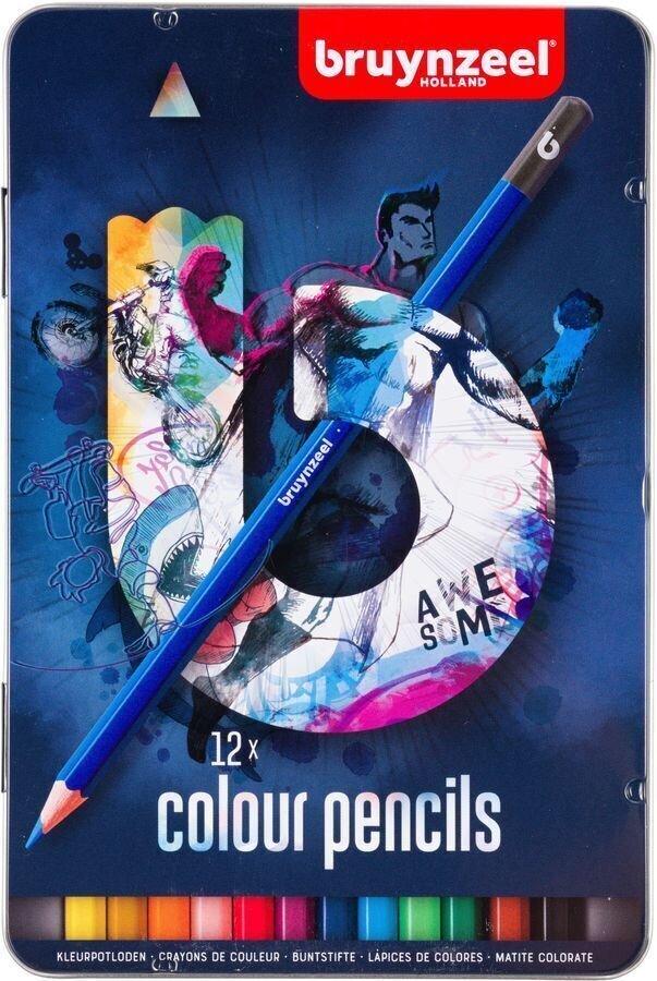 Ołówki dla dzieci Bruynzeel Zestaw ołówków dla dzieci Multicolour 12 szt