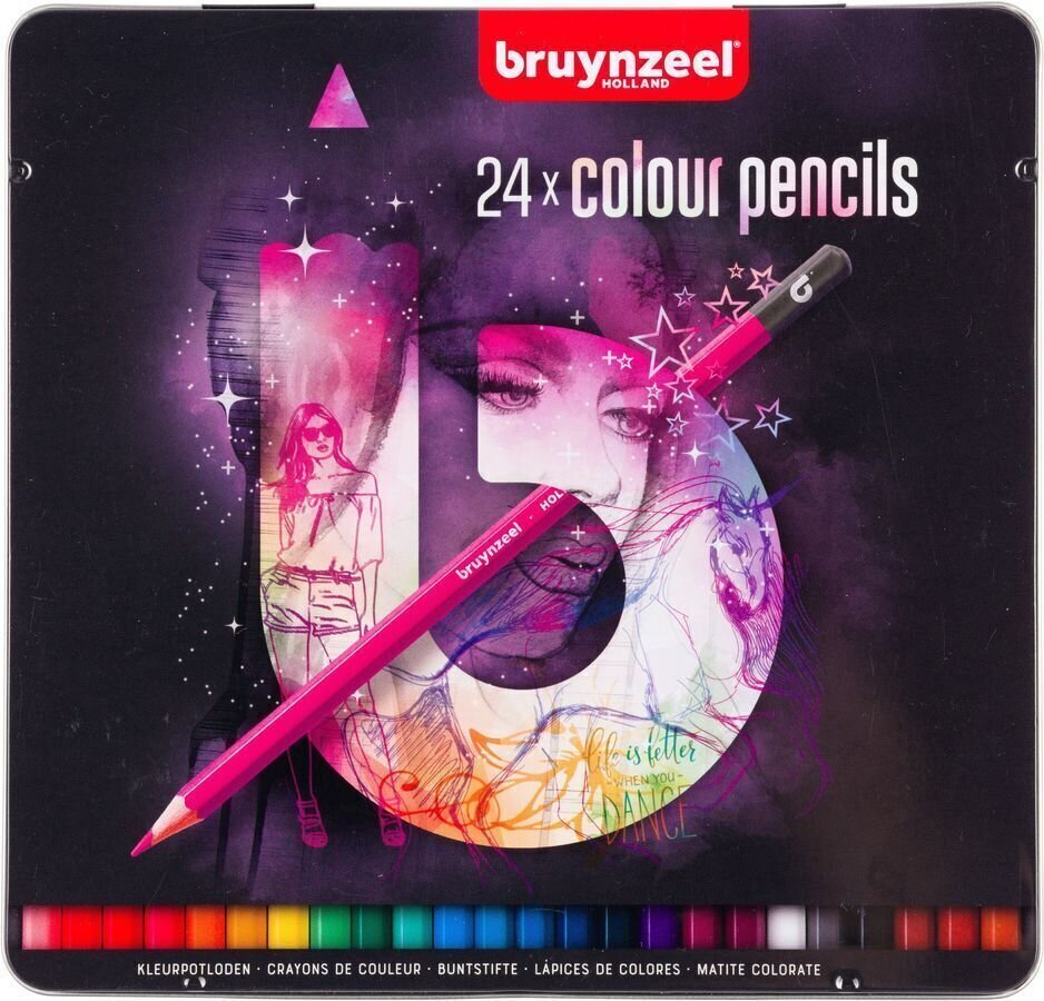 Pencils for Kids Bruynzeel Set of Pencils for Kids Multicolour 24 pcs