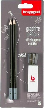 Crayon graphite Bruynzeel 60219004 Coffret crayons d'artiste 2 pcs - 1