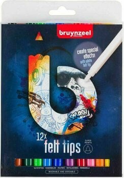 Viltstift Bruynzeel Markers Felt Tips 12 stuks - 1