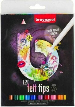Pennarell Bruynzeel Markers Felt Tips 12 pezzi - 1