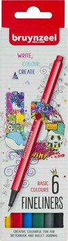 Marqueur Bruynzeel Fineliner 6 Cartouche d'encre 6 pièces - 1