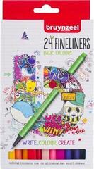 Popisovač Bruynzeel Fineliner 24 Fixy 24 ks