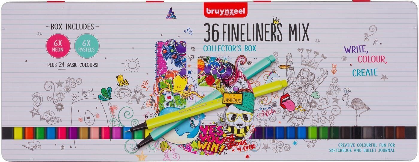 Marcador Bruynzeel Fineliner 36  Fine Liner 36 pcs