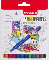 Popisovač Bruynzeel Fineliner Mini 12 Fixy 12 ks