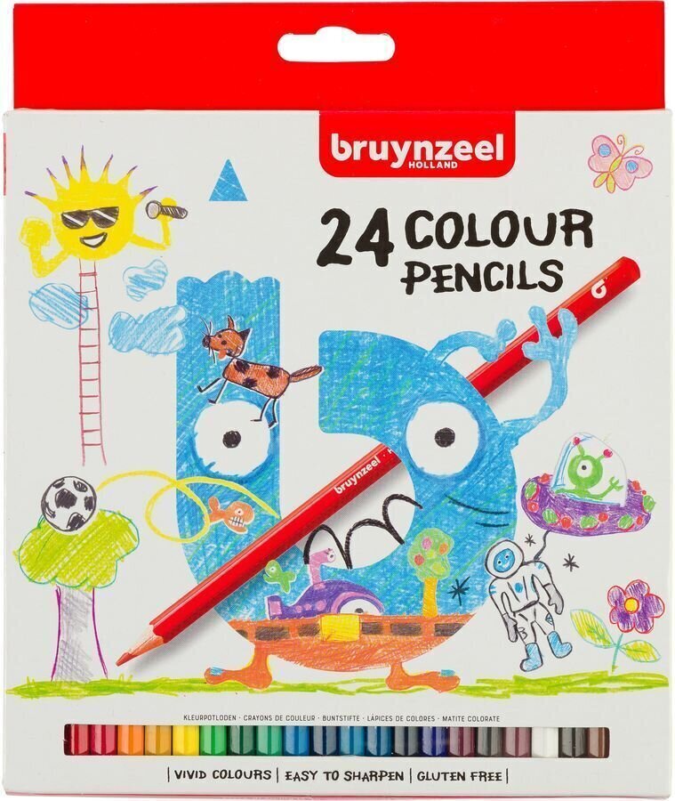 Matite per bambini Bruynzeel Ensemble de crayons pour enfants 24 pezzi