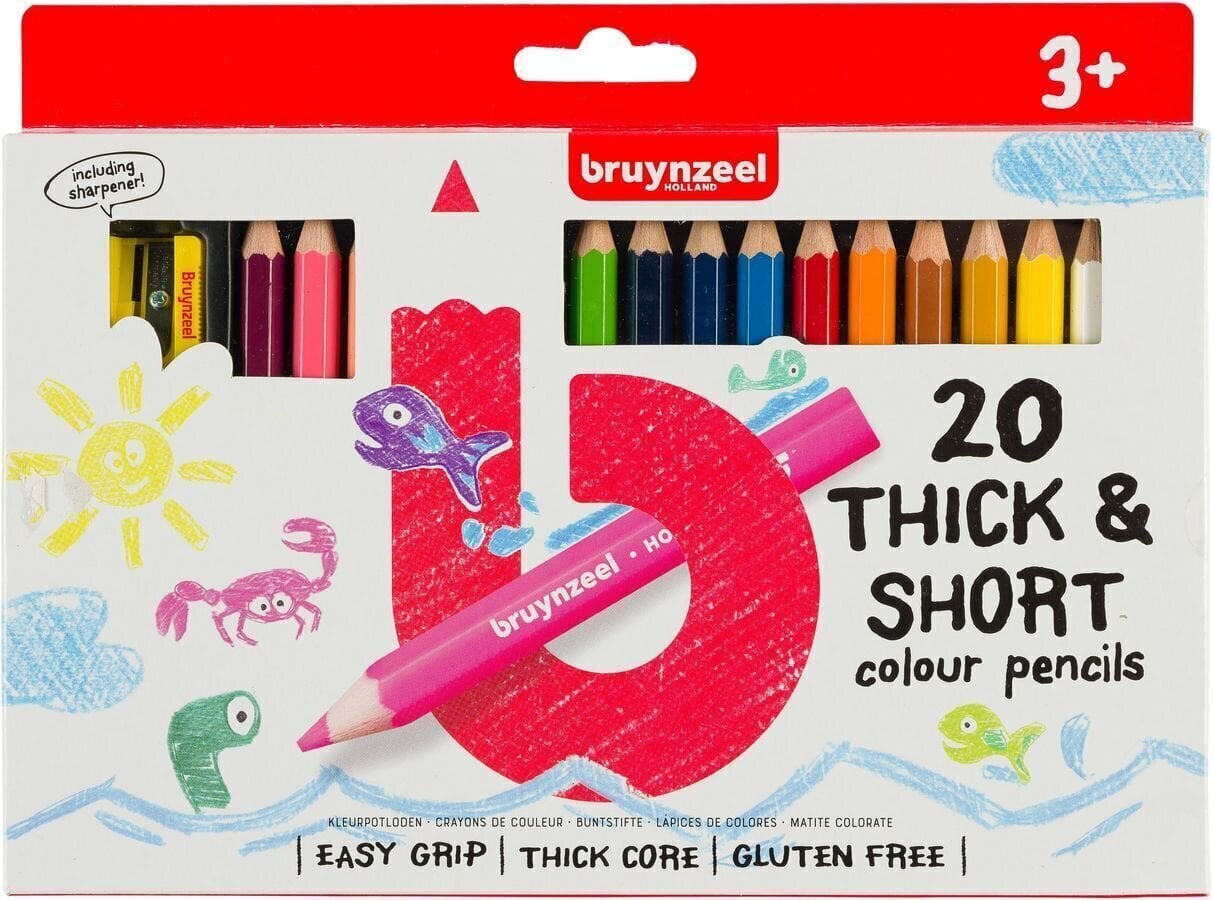 Crayon pour enfants Bruynzeel Thick/Short Coffret crayons pour enfants 20 pcs