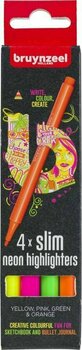 Surligneur Bruynzeel Highlighters Surligneur Slim Neon 4 pièces - 1