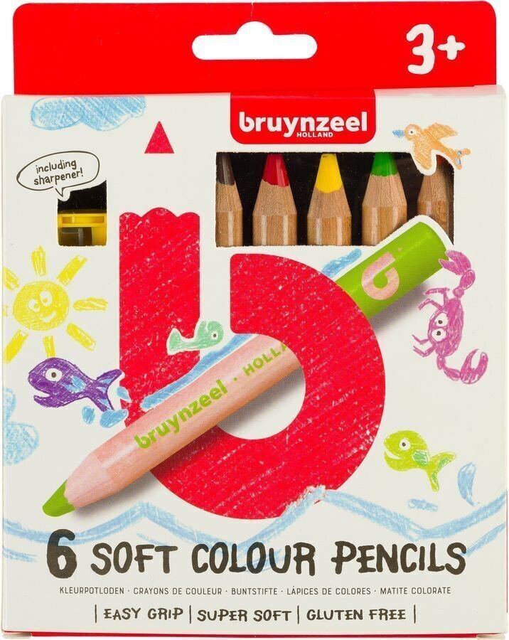Potlood voor kinderen Bruynzeel Set of Pencils for Kids 6 stuks