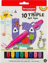 Fixa Bruynzeel Triple Felt Tips 10 Fixy 10 ks