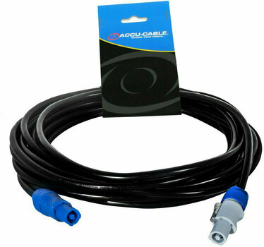 Силов кабел Accu Cable PLC1 Черeн 30 cm - 1