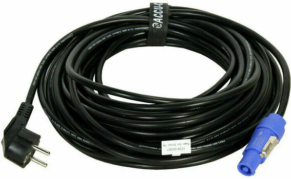 Síťový napájecí kabel Accu Cable Power Con Schuko Černá 15 m - 1