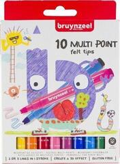Filctollak Bruynzeel Kids Multi Point Felt Tips Tintapatron 10 db