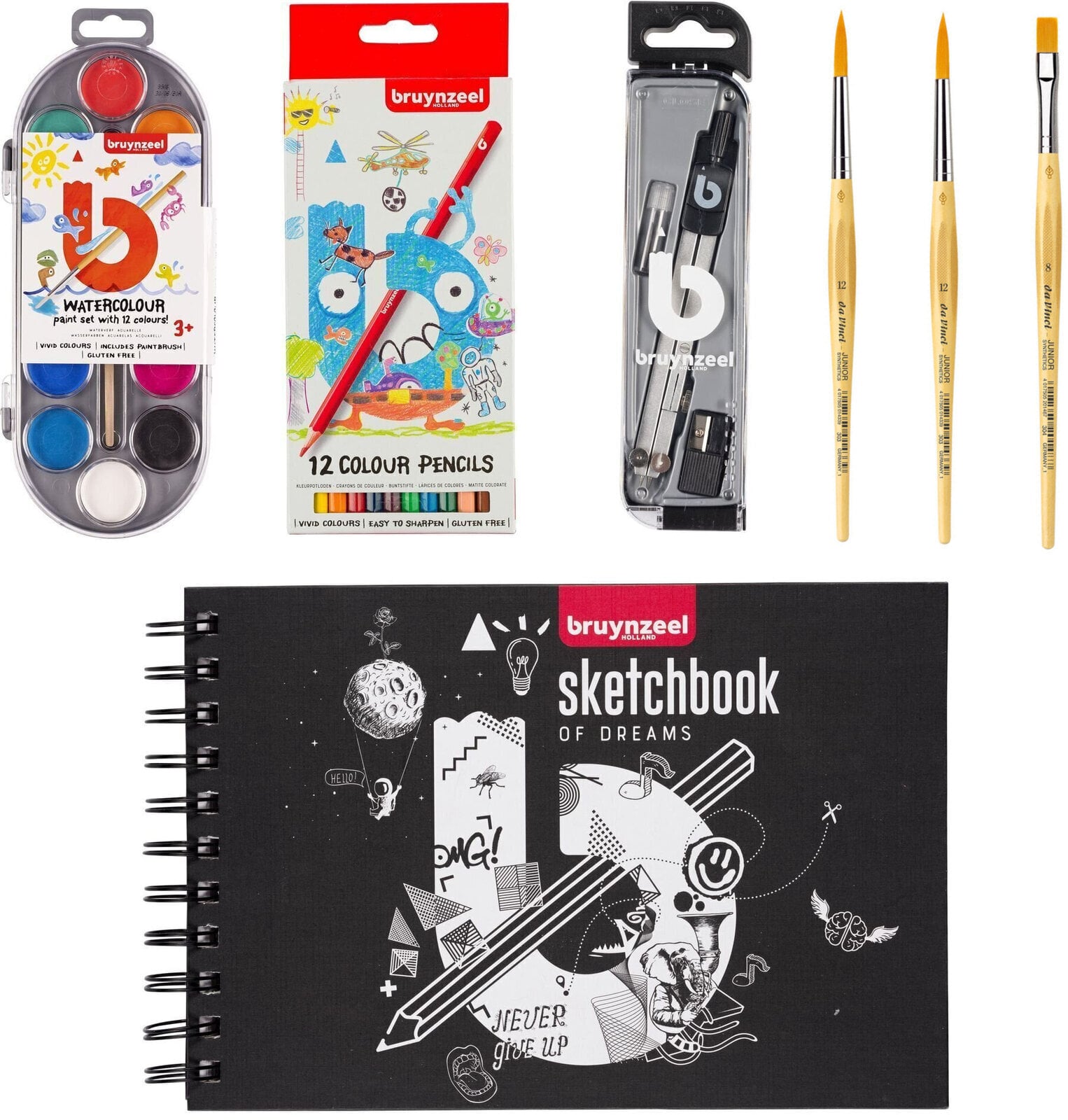 Nερομπογιά Bruynzeel 60152012 Σετ ακουαρέλα χρώματα