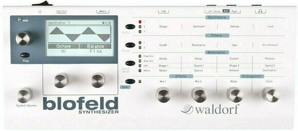 Syntetizátor Waldorf Blofeld Biela - 1
