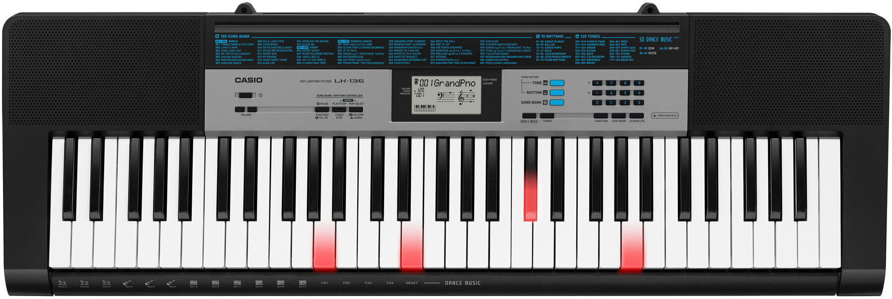 Keyboard without Touch Response Casio LK 136