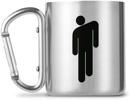 Musiciens dans la cuisine Billie Eilish Stickman Carabiner Une tasse Metallic 