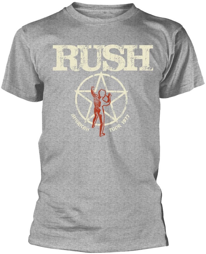 T-shirt Rush American Tour 1977 Grey 3XL T-shirt