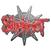 Patch / Σήμα Slipknot 9 Pointed Star Badge Metallic Σήμα Multi