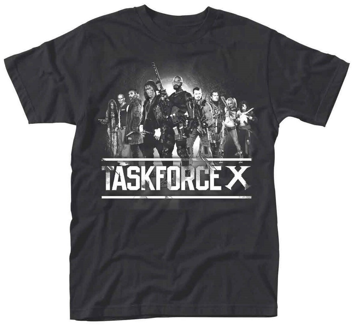 Skjorta Suicide Squad Skjorta Task Force X Unisex Black M