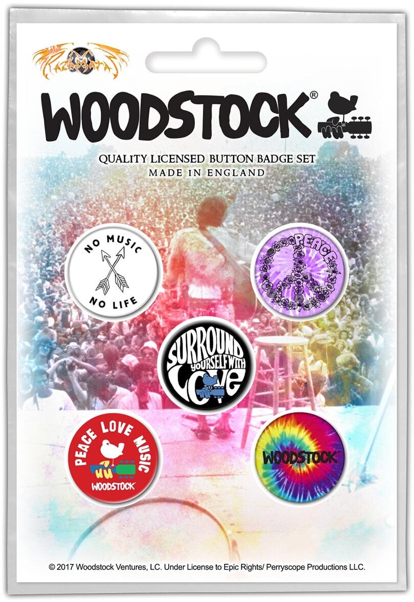 Odznaka Woodstock Surround Yourself With Love Odznaka