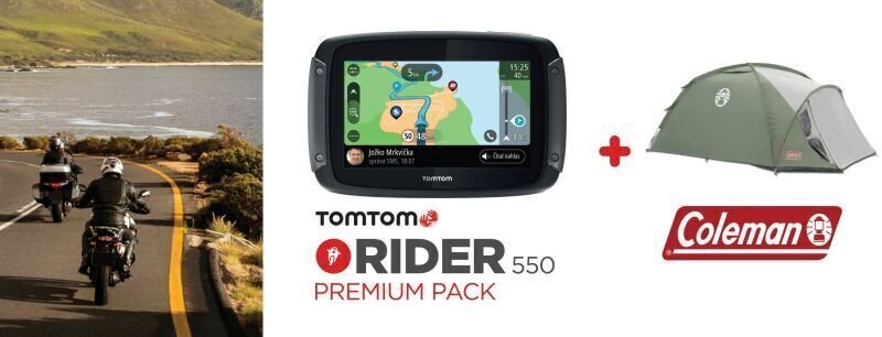 GPS-tracker / Locator TomTom TomTom Rider 550 Premium Pack SET GPS-tracker / Locator