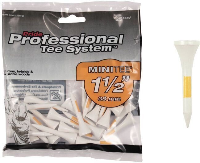 Golf teeji Pride Tee Professional Tee System (PTS) 1 1/2 Inch Orange 25 pcs