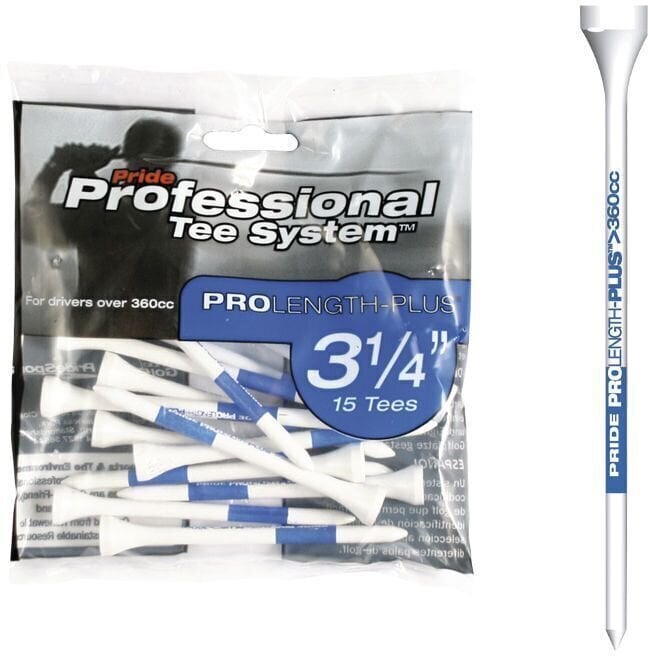 Golf Tees Pride Tee Professional Tee System (PTS) 3 1/4 Inch Blue 15 pcs
