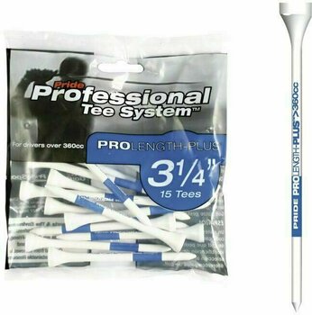 Golf Tees Pride Tee Professional Tee System (PTS) 3 1/4 Inch Blue 15 pcs - 1