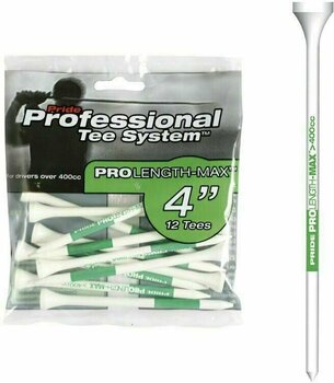 Teesy golfowe Pride Tee Professional Tee System (PTS) 4 Inch Green 12 pcs - 1