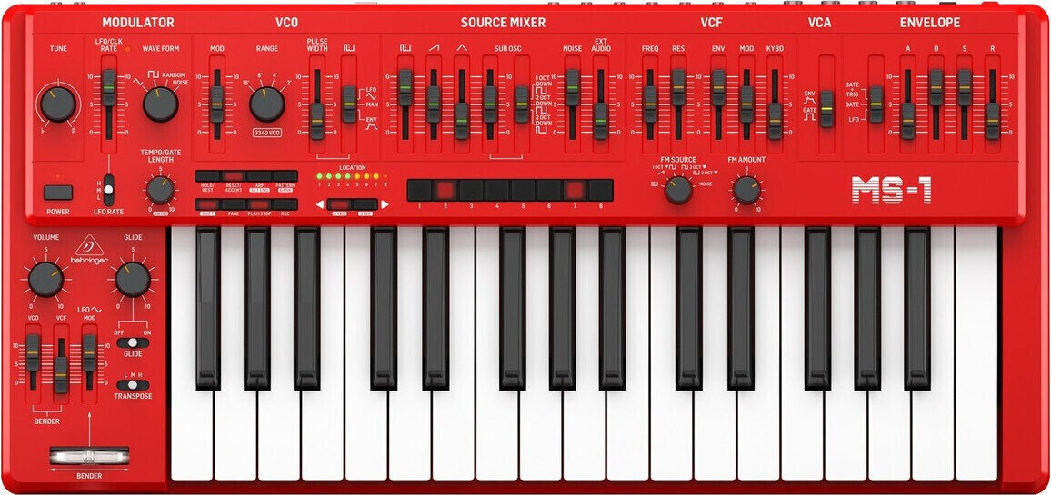 Synthesizer Behringer MS-1 Rot