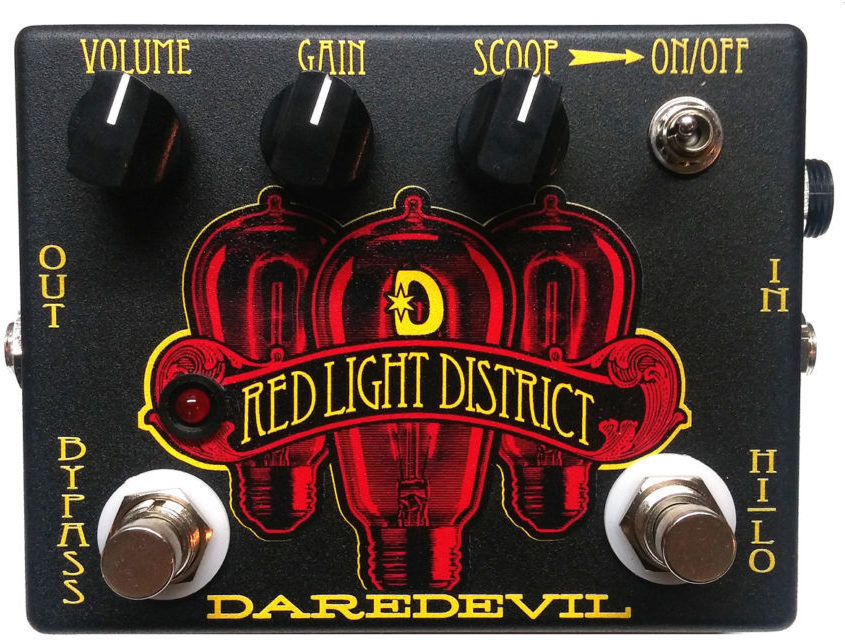 Guitar Effect Daredevil Pedals Red Light District Distortion