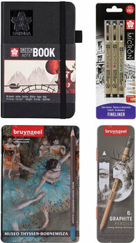 Μπλοκ Ζωγραφικής Sakura Sketch/Note Book Αλμπουμ 80 9 x 14 cm 140 g - 1