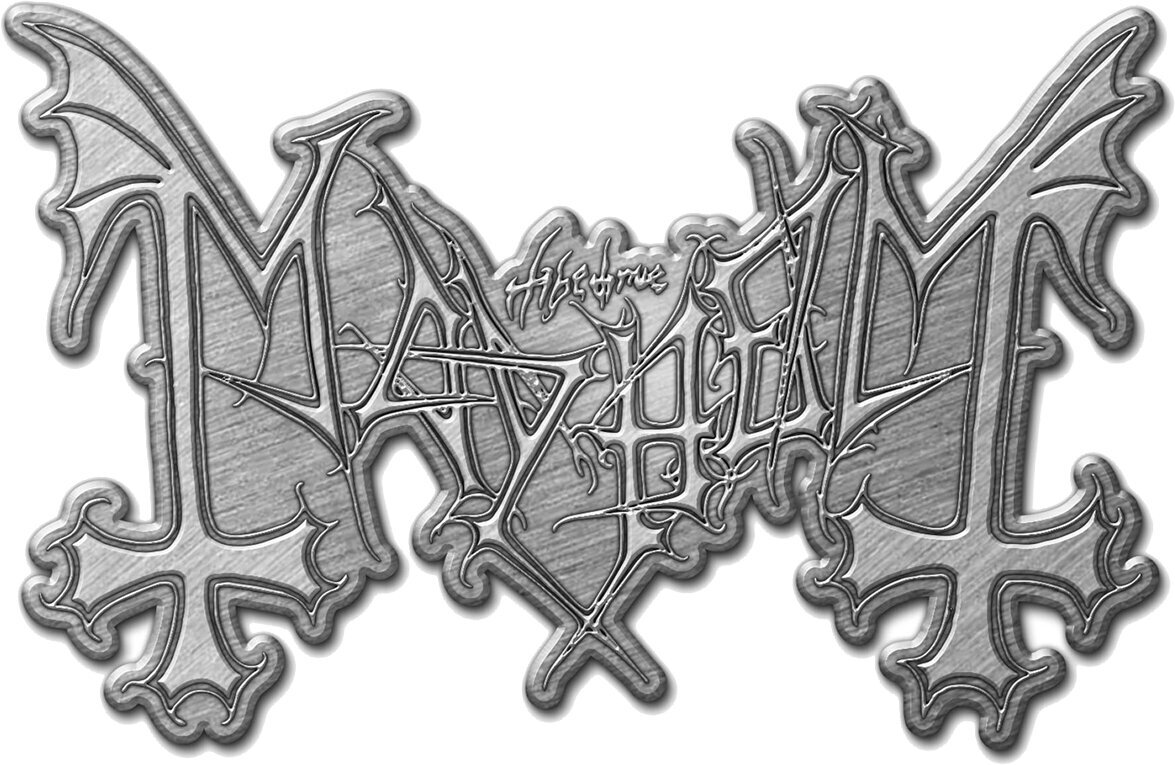 Rintamerkki Mayhem Metal Logo Rintamerkki