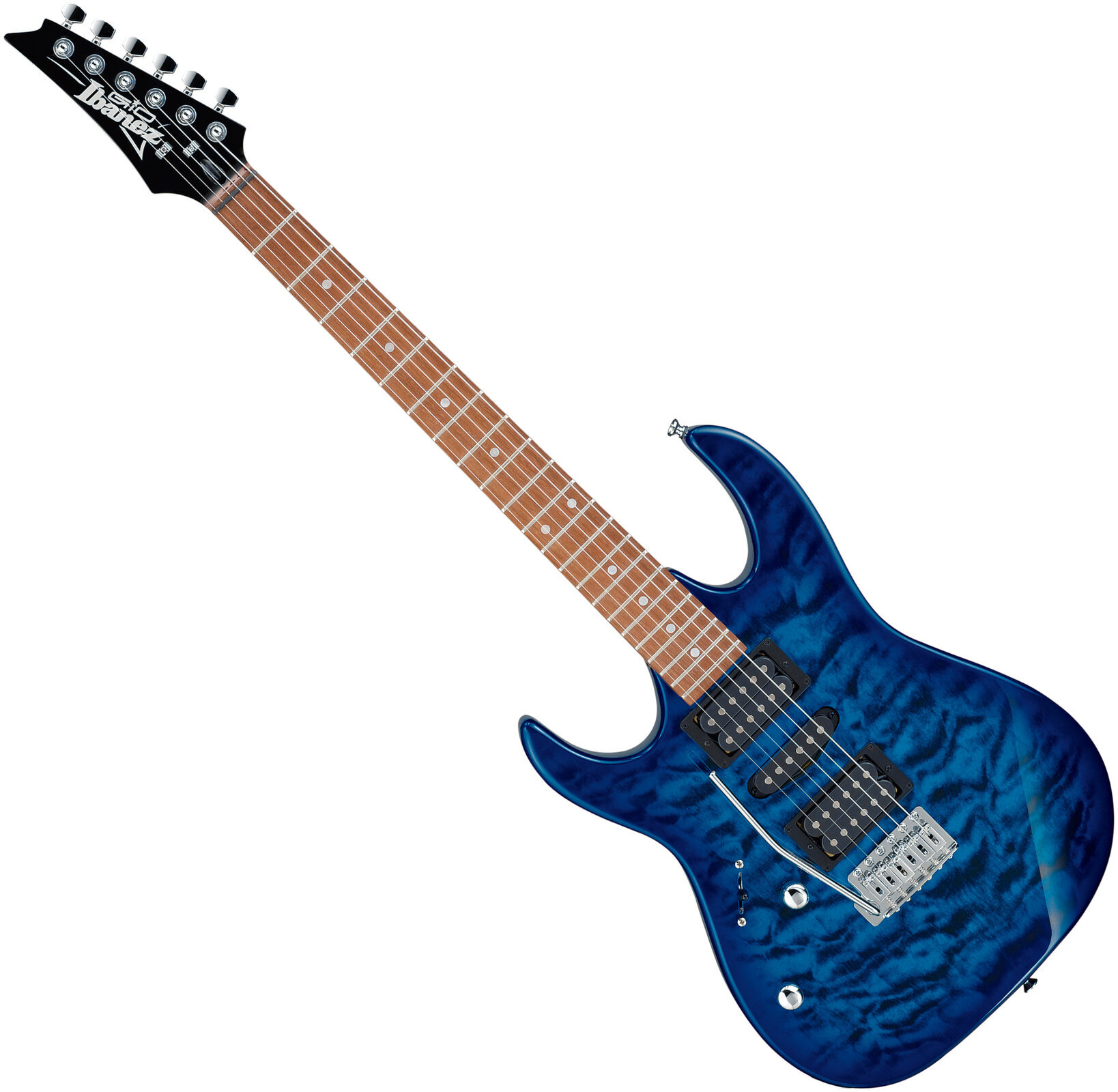 Električna gitara Ibanez GRX70QAL-TBB Transparent Blue Burst