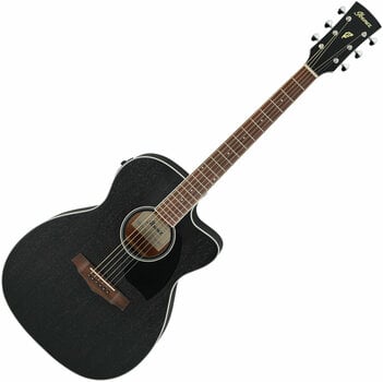 Electro-acoustic guitar Ibanez PC14MHCE-WK Weathered Black - 1