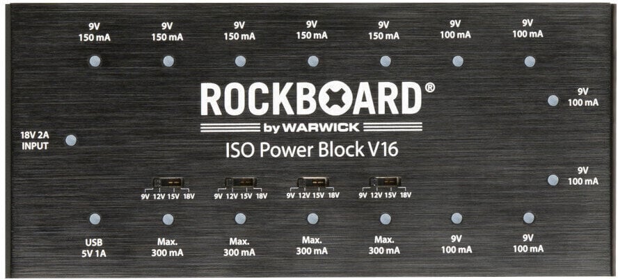 Voedingsadapter RockBoard ISO Power Block V16