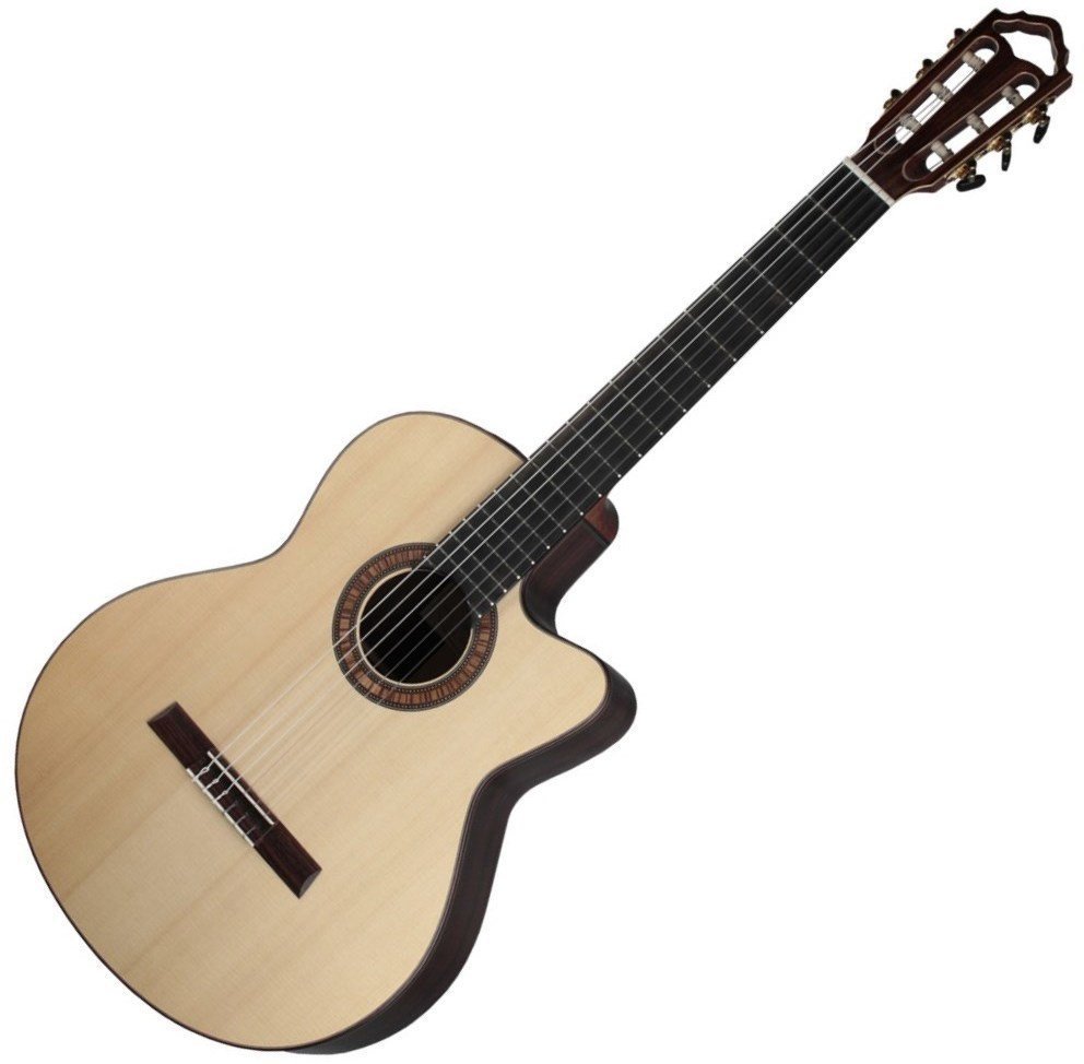 Klassisk gitarr med förförstärkare Höfner HM88-CE-0 4/4 Natural