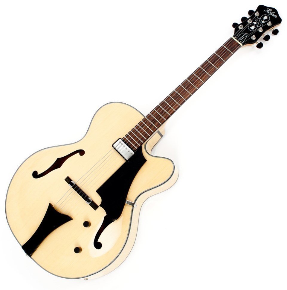 Halvakustisk gitarr Höfner HCT-SL-N-0