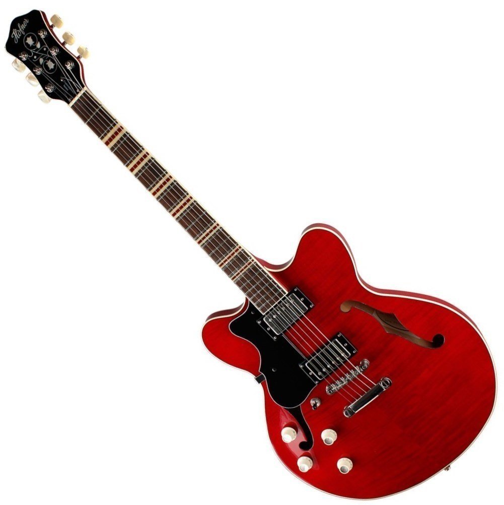 Semi-Acoustic Guitar Höfner HCT-VTH Red