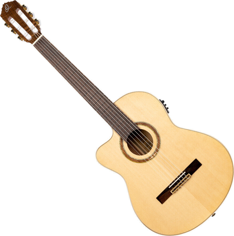 Klasická gitara s elektronikou Ortega RCE138SN-L 4/4 Natural Klasická gitara s elektronikou