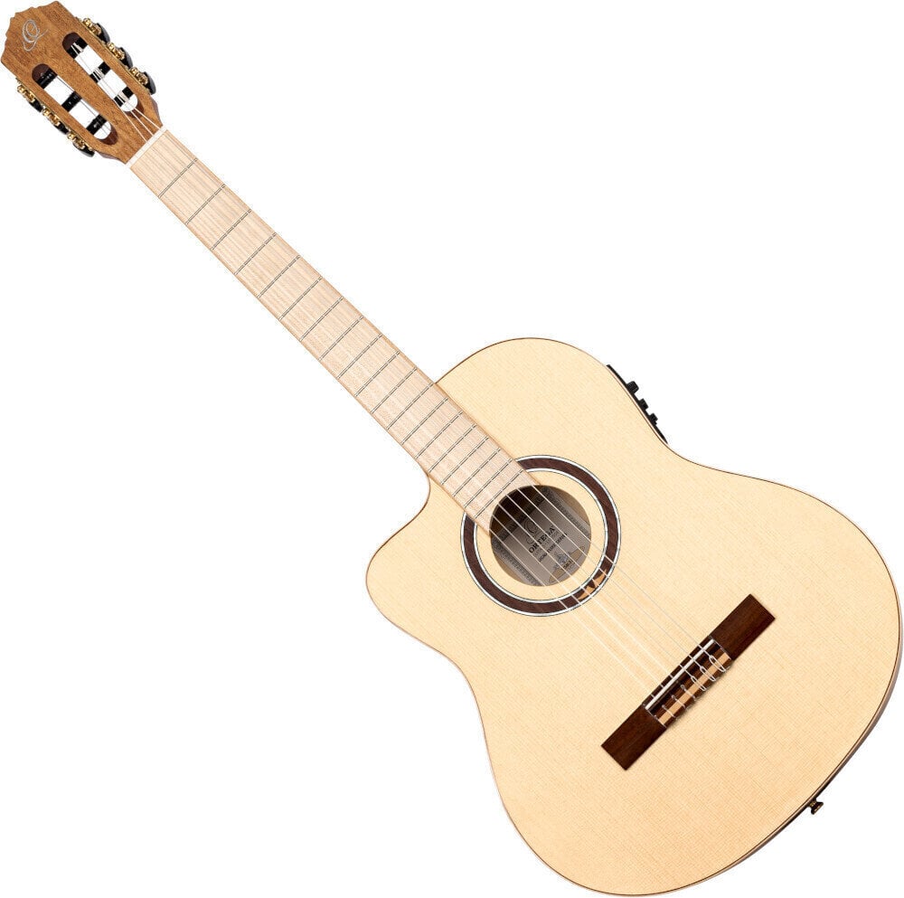 Guitarra clásica con preamplificador Ortega TZSM-3-L 4/4 Natural Guitarra clásica con preamplificador