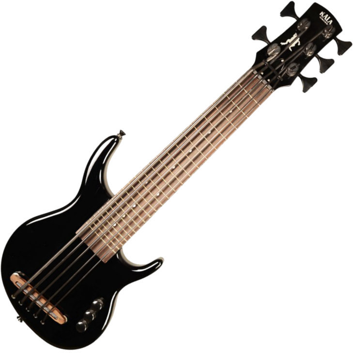 Basové ukulele Kala Solid U-Bass 5-String Fretted SBK