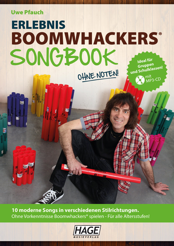 Music sheet for drums and percusion HAGE Musikverlag Experience Boomwhackers Songbook with MP3-CD