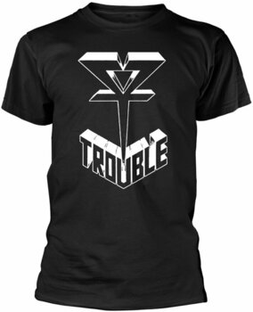 T-Shirt Trouble Logo Black S T-Shirt - 1