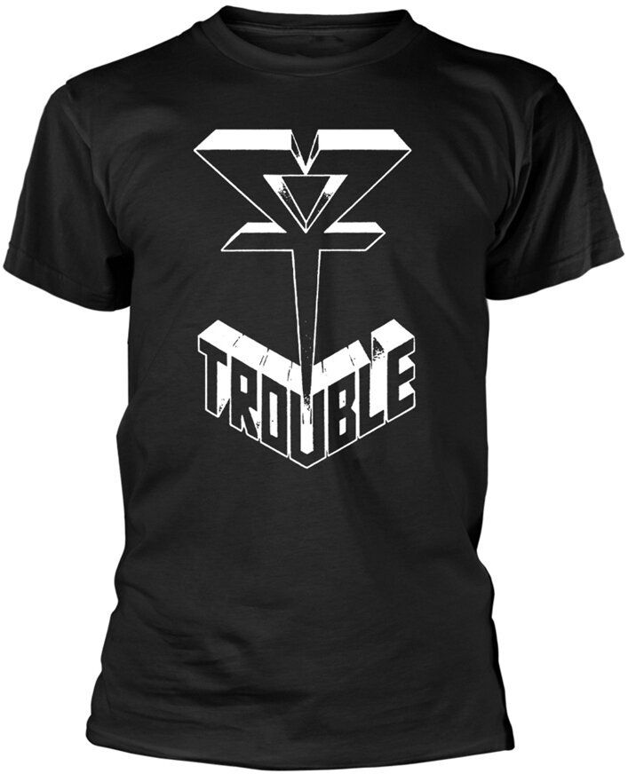 T-Shirt Trouble T-Shirt Logo Male Black XL