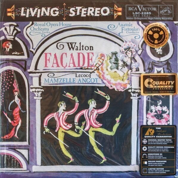 Disco in vinile Anatole Fistoulari - Walton: Facade/ Lecocq: Mamzelle Angot (200g) (LP)